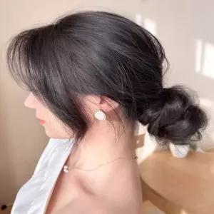 여성 볼륨머리 당고머리 똥머리 묶음머리 부분가발 htE7+6ACI