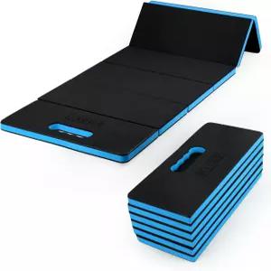 자동차 밑에서 작업할 수 있는 하이스키 초두꺼운 무릎 보호대 차고 정원 가꾸기 야적장 작업장 블루