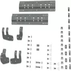 맞춤형 설치 브래킷으로 다섯 번째 휠 히치 유니버설 마운팅 레일을 장착한 B W 트레일러 RVK2602