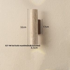 IWHD 나무 캐노피 LED 벽 조명 침실 머리맡 램프 Sconce 북유럽 현대 간단한 노란색 석회화 욕실 계단 거