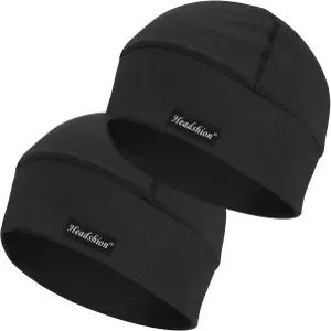 남성용 헤드시온 쿨링 해골 모자 2팩 경량 비니 헬멧 라이너 수면