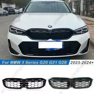 호환   3 시리즈 G20 G21 2022-2025 330i 320d M340i 프론트 키드니 더블 슬랫 다이아몬드 그릴 그릴 센터