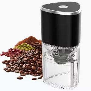 후이트반 휴대용 전기 커피 그라인더 편안한 그립감을 위한 인체공학적 손바닥 맞춤 디자인 원두/곡물용