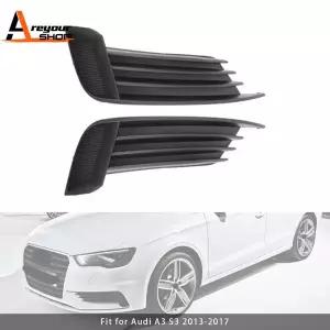 호환  아우디 A3 S3 2013 2014 2015 2016 2017 용 2X 자동차 앞 범퍼 안개등 그릴