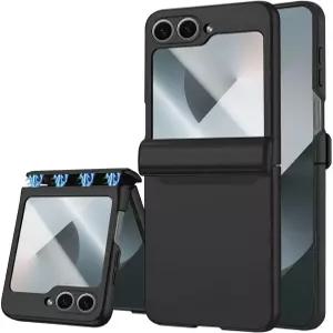 삼성 갤럭시 Z 플립 6 케이스용 스톰탈 힌지 보호 내장 스크린 프로텍터 무선 충전 블랙용 슬림 러기드 폰