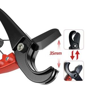 파이프 커터 가위 SK5 소재 래칫 플라스틱 절단 도구 PVC/PU/PP/PE 호스 수공구 배관공용