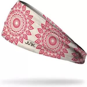 JUNK 브랜드 빅뱅 라이트 플로럴 헤드밴드 수분 흡수 퍼포먼스 패브릭 미끄럼 방지 남녀용 스포츠