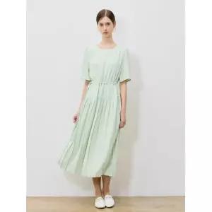 [오조크(OZOC)] 썸머 플리츠 블록 원피스 (택가격: 162000원) 570173