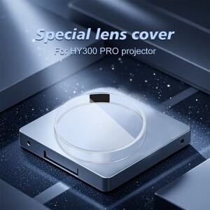 프로젝터 액세서리 투명 렌즈 커버 원래 HY300PRO 보호 캡 지원을위한 방진 쉘 DIY 스티커