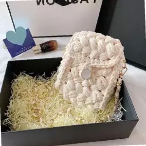 손뜨개 크로스백 키트 망사 숄더백 만들기 재료 패키지 핸드메이드 취미 공예 선물용