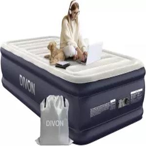 펌프가 내장된 트윈 에어 매트리스 18인치 높이의 블로우 업 2분 자체 인플레이션/디플레이션 업그레이드된