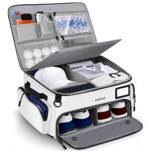 LOINTET 골프 트렁크 정리함, 2켤레 신발을 위한 별도의 통풍구가 있는 방수 자동차 라커, 공, 티, 모자, 옷, 장갑, 액세서리, 남성, 여성용 선물