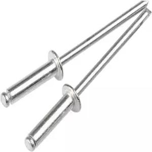 마오자 100 PCS 3/16인치 x 5/8인치 알루미늄 블라인드 리벳 4.8 16mm 팝 실버