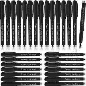 루우스트 메모리얼 볼펜 장례식 게스트 펜 추모 서비스 기억 애도 북 작성 장례 용품 30개