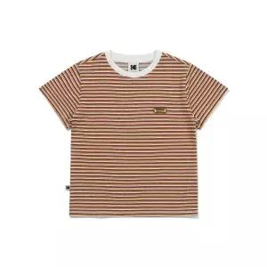 매장정품 KODAK 코닥 멀티 스트라이프 반팔 티셔츠 우먼 RED K6222LRS33RED 1231735