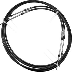 모토포르티 유니버설 해양 보트 스로틀 변속 제어 케이블 3M/10FT 스테인리스 스틸 고무 검은색 2개