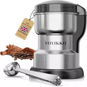 전기 커피 그라인더 300W 조절 가능한 그라인딩 에스프레소/드립/푸어. 향신료 및 기타 식품용 은색88