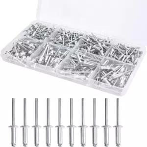 3/16 x3/4 알루미늄 블라인드 프로 리벳 120Pcs 그립 및 스틸 맨드릴3/16