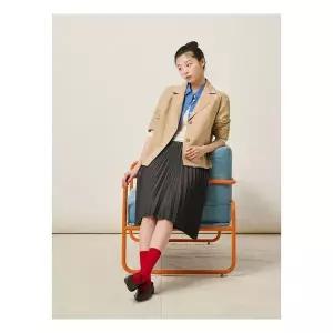 [빈폴레이디스] 라이트 8부 소매 싱글 자켓 재킷 베이지 BF5311C02A 3129926