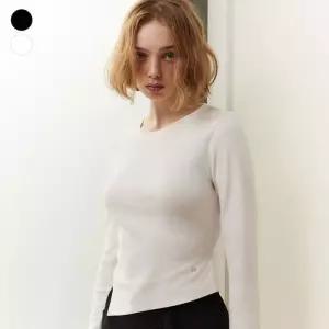 [백화점 홈쇼핑 정품] 게스 진 여성 백리본 언발란스 골지 긴팔 T OP1K5393