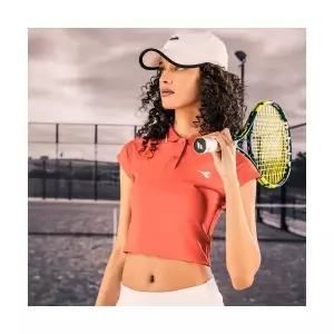 매장정품 diadora 디아도라 Diadora 테니스 카라 크롭 반팔티셔츠 우먼 ORANGE D2222PTS87ORS 1243663