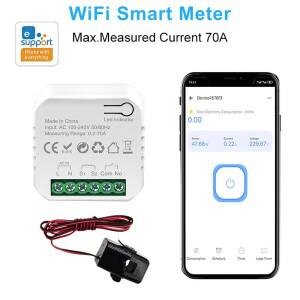 Ewelink 스마트 WiFi 에너지 미터 클램프 앱 모니터가 있는 1Way 인터럽터 스위치 태양광 생산  소비 전력