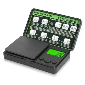 0.01/1000g 디지털 포켓 저울 휴대용 정밀 그램 7개 유닛 및 타레 기능 전자 계량 주방 보석 파우더 실험실