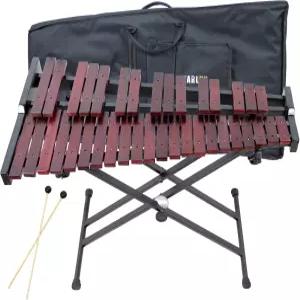 망치 조절 가능한 스탠드 긱 백이 있는 기어럭스 37키 나무 실로폰