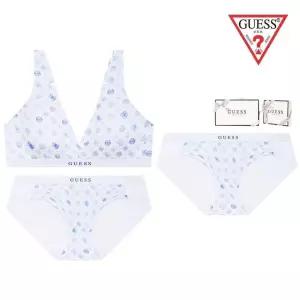 매장정품 GUESS 게스 [선물포장]심볼로고 [브라렛1매팬티2매] 속옷세트 ODWBR796BUODWBP796 1162550