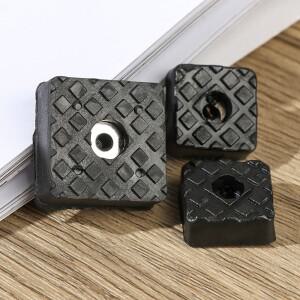 고무 미끄럼 방지 의자 다리 캡 발 패드, 소파 커버, 바닥 가구 비소음 보호 나사 포함, 10 개