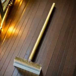 오븐 브러쉬 피자 피자삽 청소 장대 밀대 화덕 쇠솔