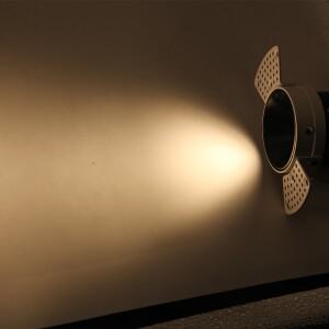 BRGT LED 스포트 라이트 프레임리스 임베디드 조명, COB 5W7W12W 눈부심 방지 천장 램프, 트림리스 알루미