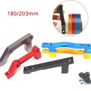 IS/PM MTB 디스크 브레이크 로터 180mm 203mm 전면 후면 자전거 캘리퍼스 어댑터 알루미늄 합금 포스트 마