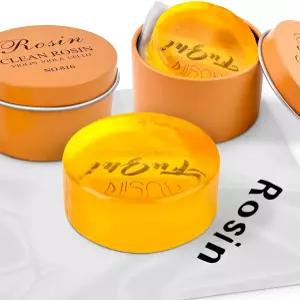 숑블루 2팩 바이올린 로진 비올라 및 첼로 활을 위한 내추럴 라이트 로우 더스트 (2팩 옐로우)