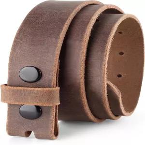 버클용 F L 클래식 벨트 100 풀 그레인 원피스 가죽 교체 가능한 스냅 포함 너비 1.25인치