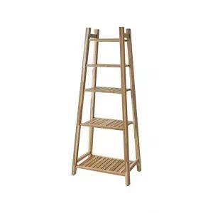 이케아 STOREDAMM 스토레담 5단 선반유닛 60x141cm/원목선반/욕실선반/진열장/수납장 569894