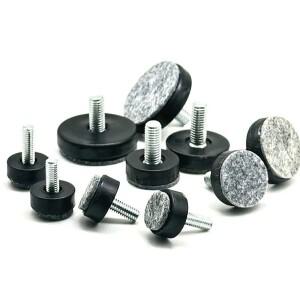 4/8/16Pcs 펠트 나일론 조정 가능한 발 패드 나사 M6 M8 테이블 의자 균형 가구 다리 미끄럼 방지 보호