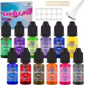 로즈파 양초 염료 - 제조용 12가지 색상 왁스 용융 왁스용 유성 고농축 액체
