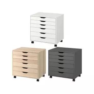 이케아 ALEX 알렉스 이동식서랍유닛 67x66cm/6단서랍장/이동식서랍장/서류함 569954