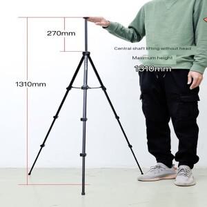 Vlogger 범용 삼각대 스탠드, 알루미늄 합금 여행용 텔레스코픽 높이 조절, 볼 헤드, 카메라 폰