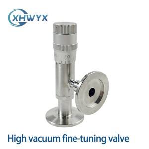 K10 KF16 KF25 진공 미세 조정 밸브 GW-J30-T 직경 0.8 2.0 고정밀 스테인레스 스틸 니들 유량 제어