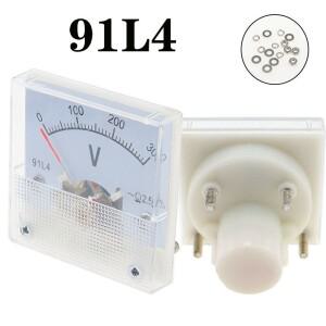 91L4 AC 0-150V 250V 300V 아날로그 패널 볼트 전압 측정기 게이지