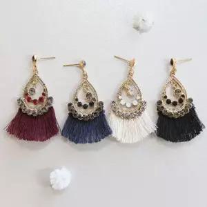 엔틱 샹드리에 태슬 귀걸이 jDm9+9jQF