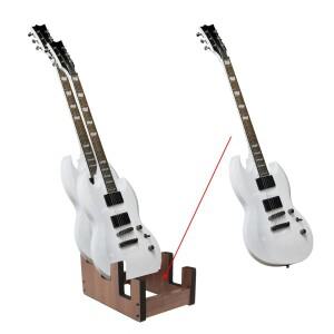 나무 기타 플로어 스탠드 3단 악기 거치대 가정  스튜디오 정리용 액세서리