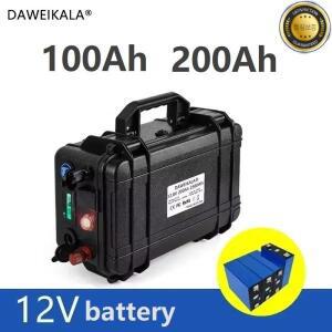 12V 200Ah Lifepo4 배터리 팩 골프 카트 RV 태양 에너지 저장 인버터 보트 모터에 대 한 리튬 철 인산염 방