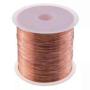 LUORNG 28 게이지 베어 구리 와이어 328FT/0.3mm 순수 주얼리 비딩 부드러운 금속 식물 스템 타이 공예용