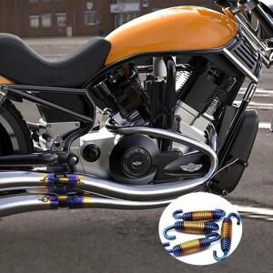 5PCs 오토바이 튜닝 배기 파이프 장력 스프링  후크 액세서리 좋은 확장 스테인레스 스틸 소재