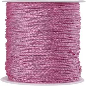 판다홀 153야드 나일론 비딩 코드 1mm 땋은 스트링 실 중국 매듭 코드와 주얼리 제작용 종이 상자