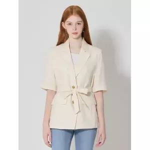 [오조크(OZOC)] 린넨100 벨티드 반팔 자켓 (택가격: 318000원) 570167