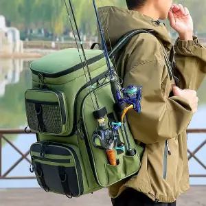 낚시가방 백팩 다기능 미끼배낭 야외 어깨 보조가방 다용도 수납 밑밥통